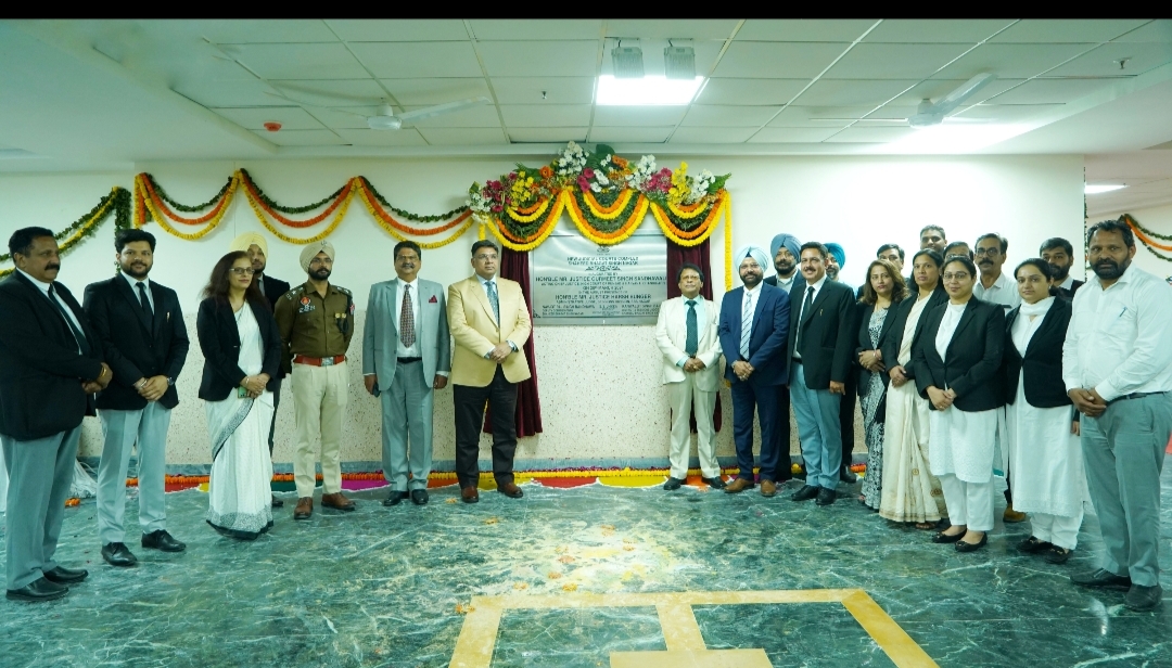 Honorable Acting Chief Justice Gurmeet Singh Sandhwalia inaugurated the new court complex through video conference